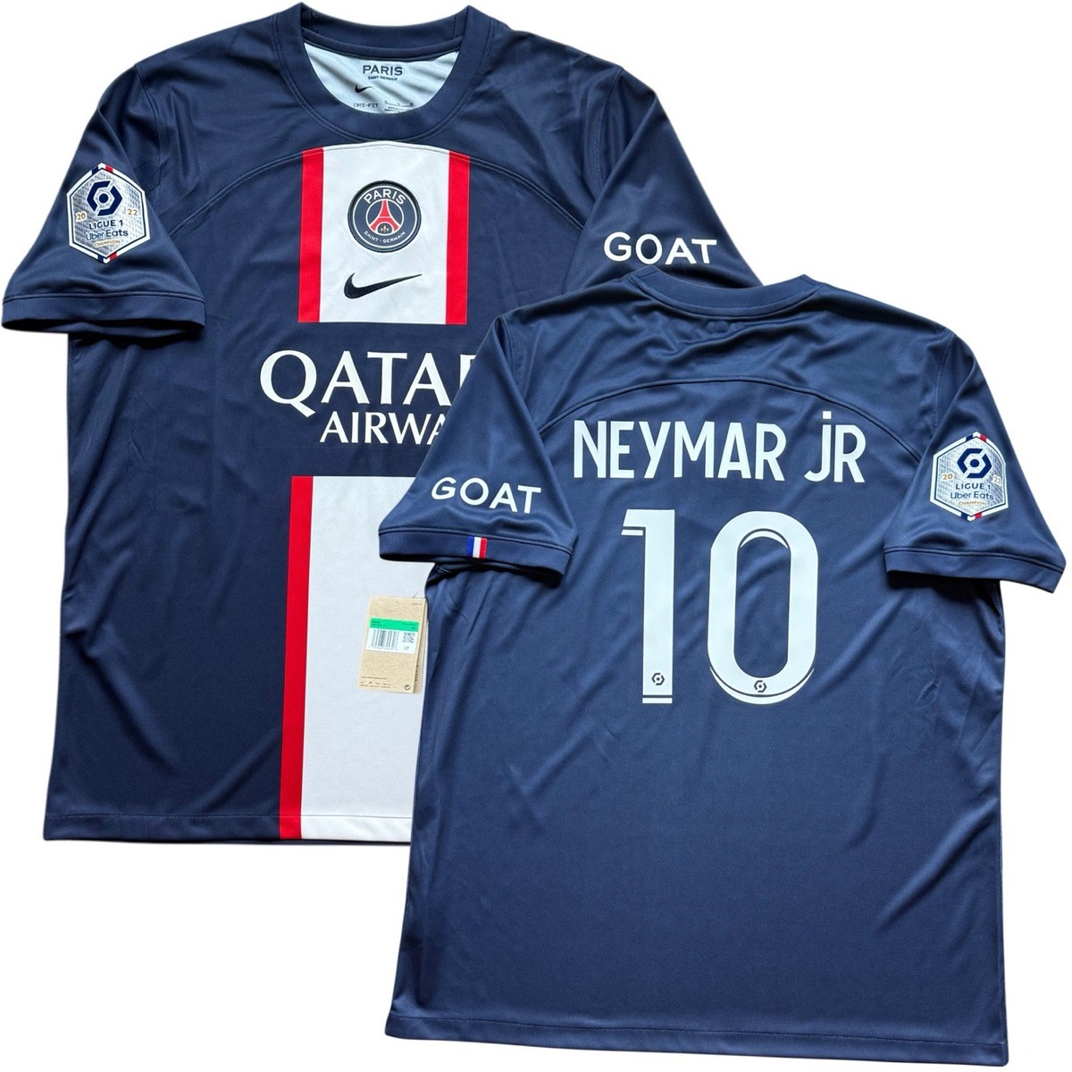 2022/23 PSG Home Jersey #10 Neymar Jr XL Nike Paris Saint Germain