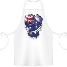 Tablier En Coton 100% Bio Muscles D'Australie Drapeau Australien De Gym