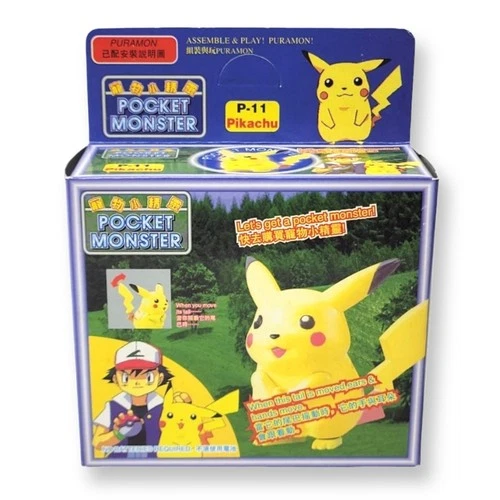 VTG Pikachu Toy Pocket Monster Tomy Pokemon NIB New Puramon