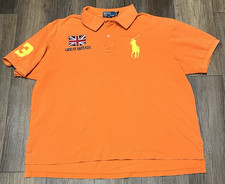 Polo Ralph Lauren Great Britian Big Pony Polo Shirt Mens 2XB Orange 3