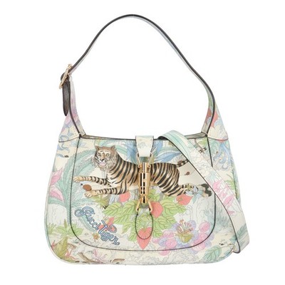 GUCCI Tiger Shoulder Bag Cross Body 636709 leather 2way used