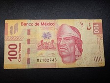 MEX Bank Notes: El Banco de Mexico S.A, 100 Pesos 2013  Serie AC