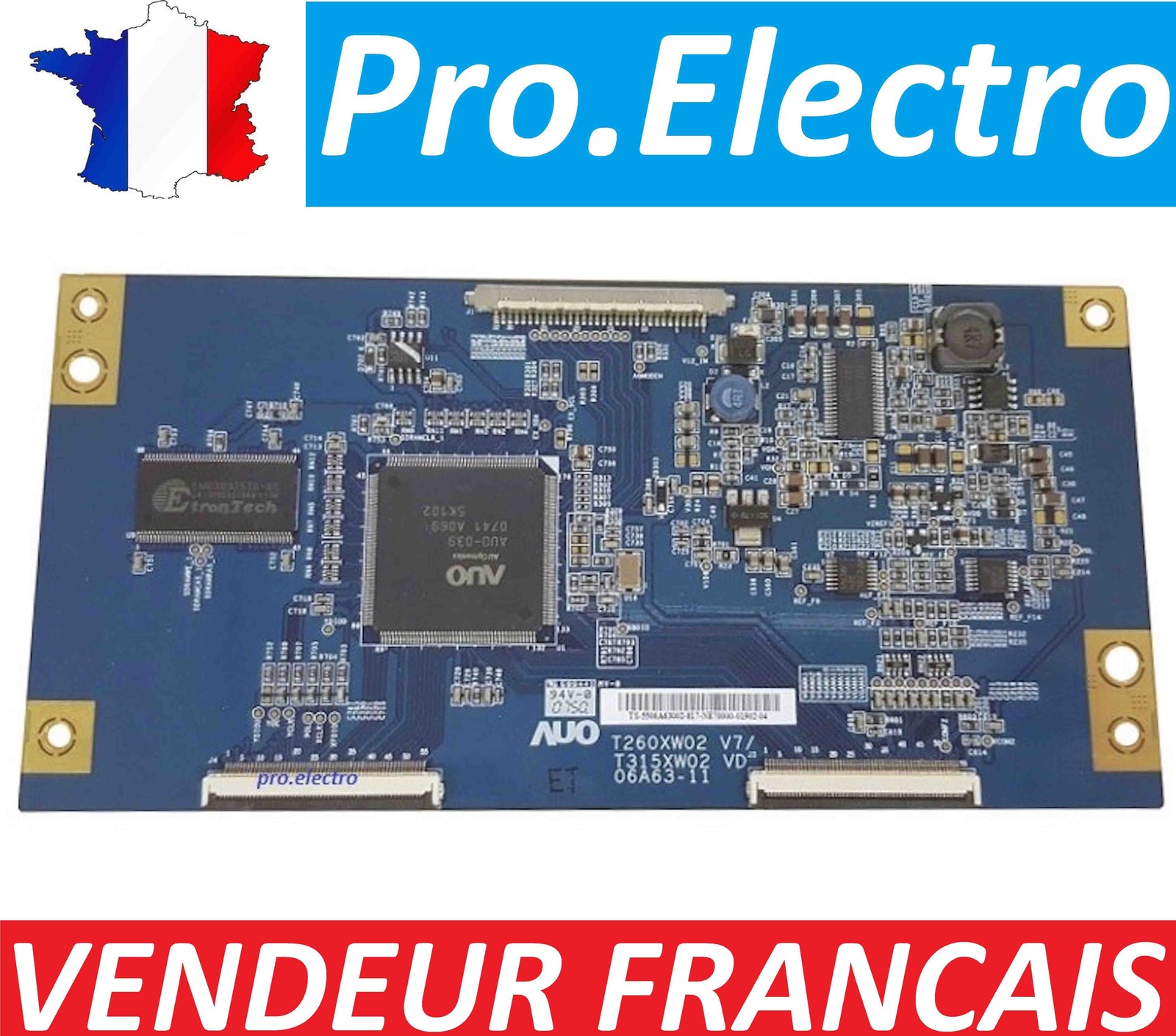 Contrôleur T-CON T315XW02 pour affichage TV LCD fluide