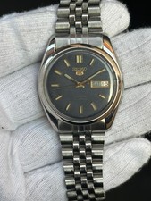 Vintage Seiko 5 Automatic 17 Jewels Day/Date 7009-821J Japan Made Men s Watch