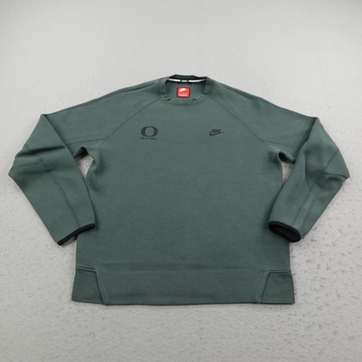 #ad Oregon Ducks Sweatshirt Mens Large Green Nike Sportswear Tech Fleece Crewneck $79.97