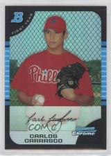 2005 Bowman Chrome First Year Refractor Carlos Carrasco #313 fm0