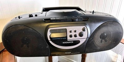 Magnavox AZ1000 Boombox CD Cassette Radio Portable Stereo Tested READ