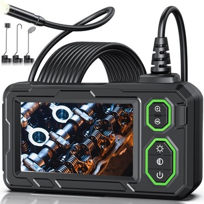 Endoscope Camera with Light, 4.3'' Inspection Camera, 1920P HD Borescope with ...