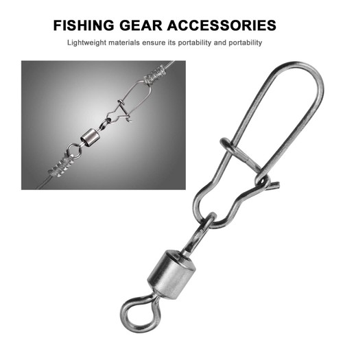 Anillo de aparejo conector gancho de pesca giratorio rodante 100 un. - Imagen 9 de 12