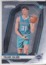 2024-25 Panini Prizm Tidjane Salaun rookie base card #262 Charlotte Hornets
