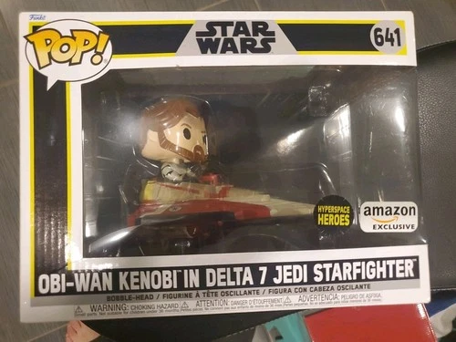 Funko Pop! Rides Super Deluxe: Star Wars - Obi-Wan Kenobi in Delta 7 Jedi...