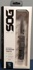 SOG SlimJim Tanto Assisted Opening Folding Knife New in Original Box SJ33-CP