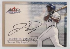 2001 Fleer Showcase Autographics Jermaine Dye Auto 4f5