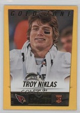 2014 Panini Hot Rookies Rookie Gold Zone 25/50 Troy Niklas #436 4r3