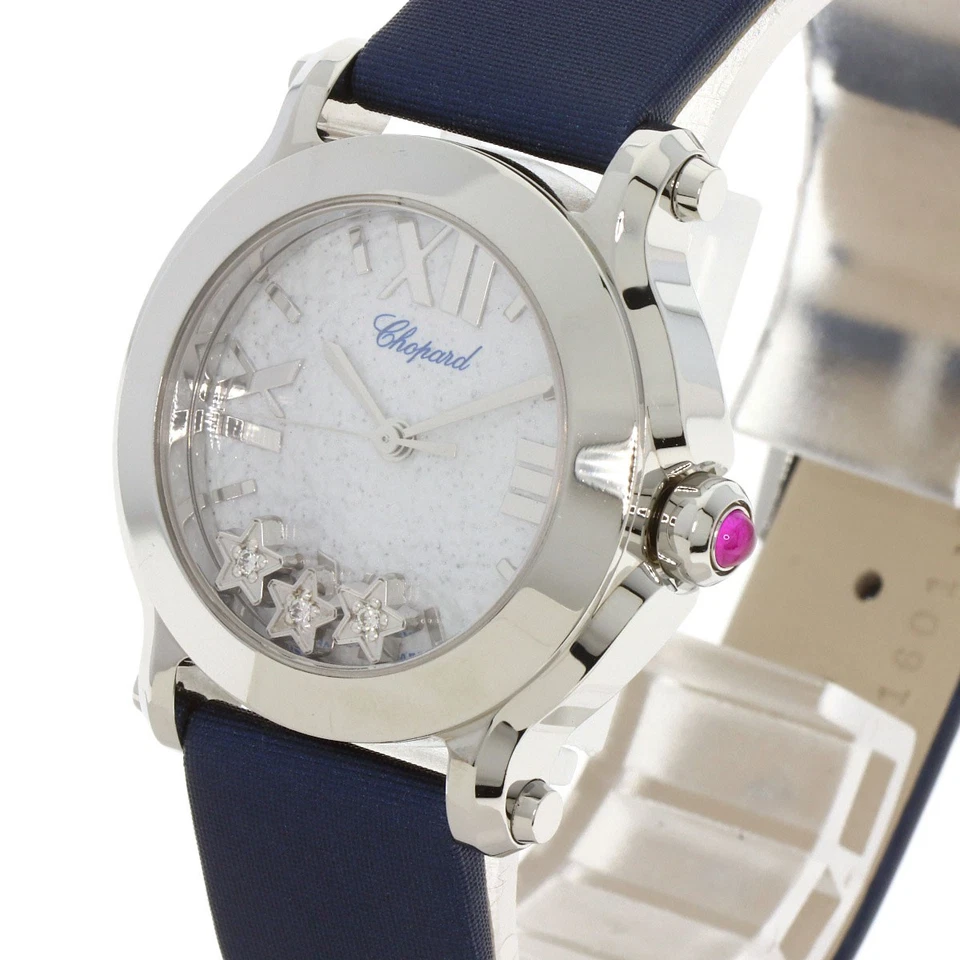 Relojes Chopard Happy Sports 3P Diamante 27/8509 Acero Inoxidable/Satinado x Cuero... Foto 3 de 4