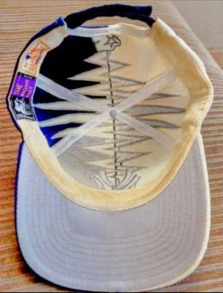 VTG STARTER NEW YORK YANKEES SHOCKWAVE COLLISION STRAPBACK BASEBALL HAT C1 - Image 2 of 4