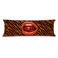 Trendy Disco Cherry Tiger Print 20x54 Body Pillow Cover Disco Cherry Leopard