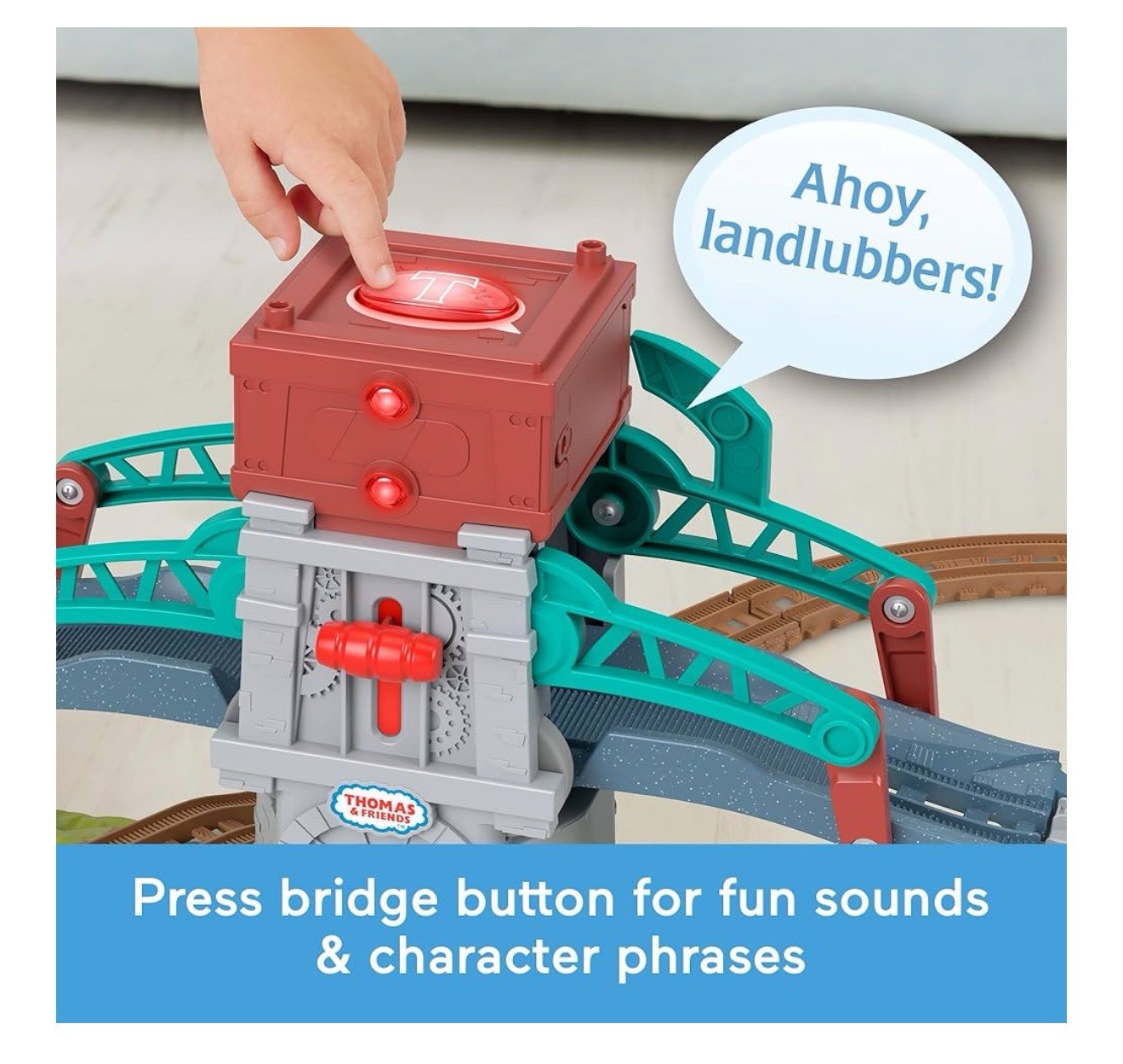 Thomas & Friends Toy Train Set Talking Bulstrode Which Way Bridge Percy Engine