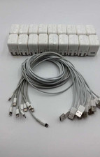 Lot of 10x Genuine Apple A1401 12W USB Power Adapters with USB Lightning Cable