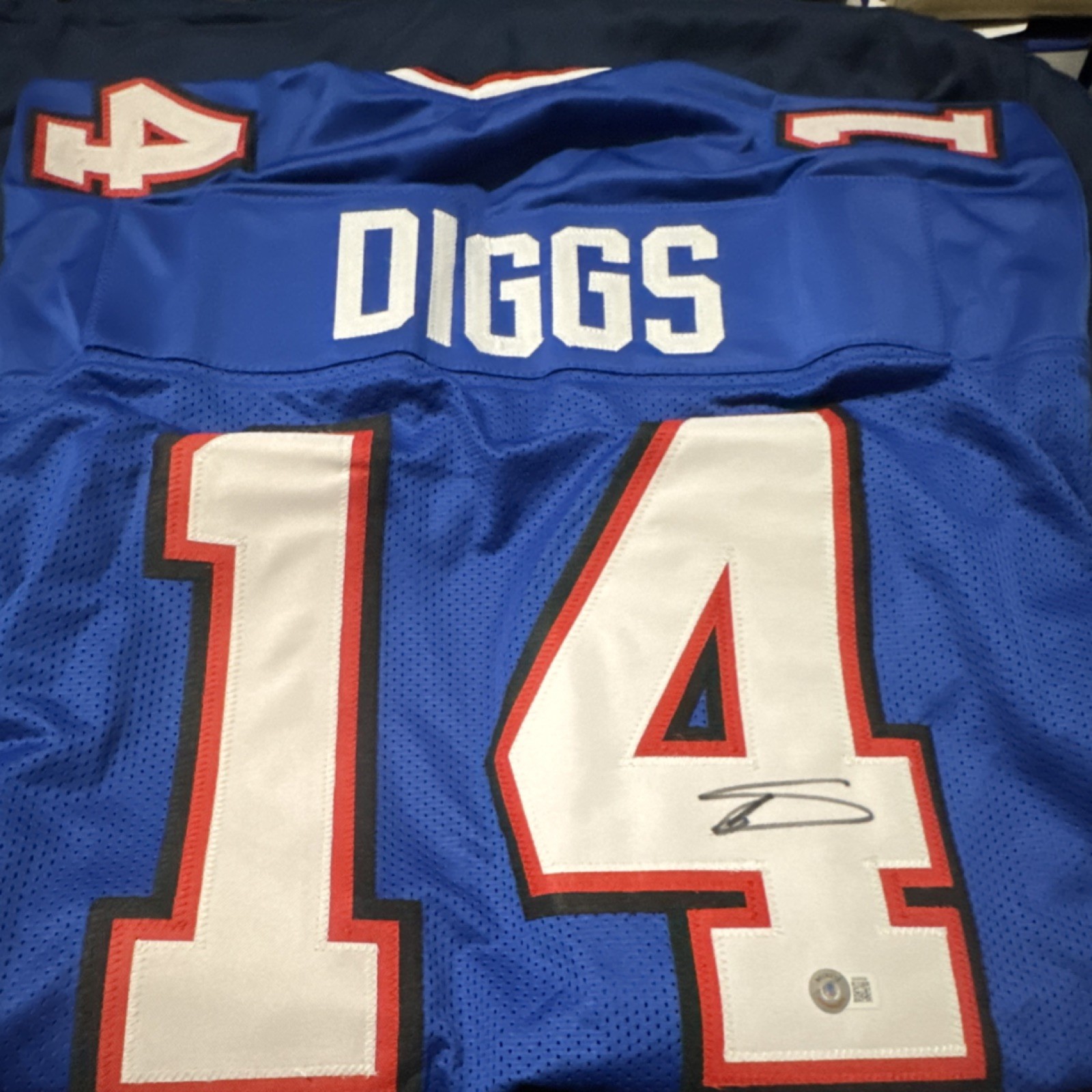 Buffalo Bills Stefon Diggs Autographed Football Jersey Beckett Authenticated