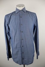 Joop Men's Shirt 40 15.75 Casual Slim Cotton Vintage Long Sleeve