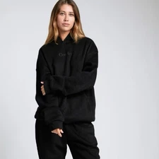 COMFRT Signature Hoodie In Onyx Black Size Small