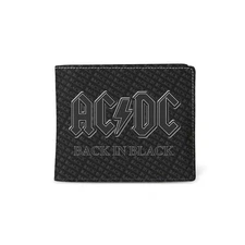 Uni Ac/Dc Wallet-Back in Black Travel Accessory Bi-fold Wallet - Black, black, E
