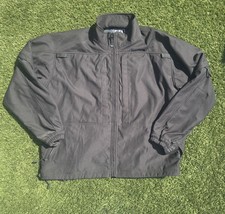 5.11 Tactical Jacket Mens L Black Softshell Full Zip Windbreaker Coat Work