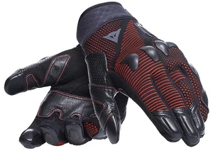 Dainese Unruly Ergo-Tek Gloves - Black/Fluo Red Motorcycle Motorbike