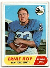 1968 Topps Ernie Koy Rookie New York Giants #5