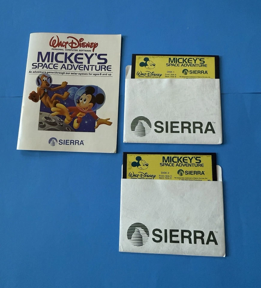 Commodore 64 Mickey’s Space Adventure Sierra 1984 Exc - Image 3 of 3