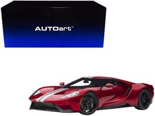 Autoart 12106 1/12 2017 Ford GT Liquid Red Metallic with Silver