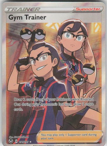 Pokemon Gym Trainer (Full Art) 191/195 SWSH12: Silver Tempest Holofoil UR NM