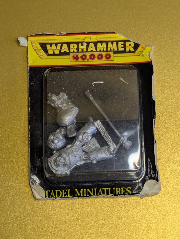 Warhammer 40k Space Marine Terminator Chaplain, Sealed Blister, OOP, Metal (MS2)