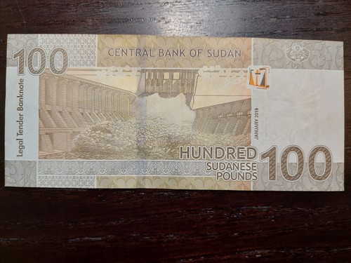Sudan 100 Dinars 2019, P-77 - Picture 2 of 2