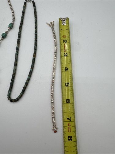 Sterling Silver 925 Mixed Lot Necklaces Bracelet Carnelian Druzy Pendant - Picture 13 of 21