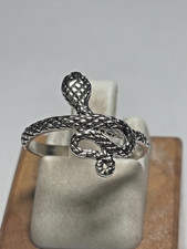 Sterling Silver Wrap-Around Bypass Cobra Snake Ring 1.8g