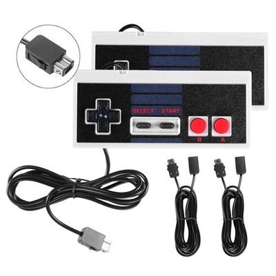 NES Controller USB 2er Set mit 3M Kabel Retro Gamepad für PC Wii Pi