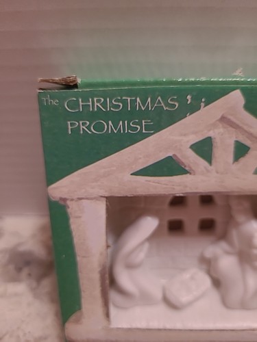 SÜSSE PORZELLAN KRIPPE IM ORIGINALKARTON !! FAMILY CHRISTIAN STORES WEIHNACHTEN!! - Bild 2 von 6