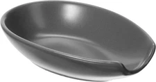 OGGI Spooner Ceramic Spoon Rest- Rest for Stove Top, Holder Gray 