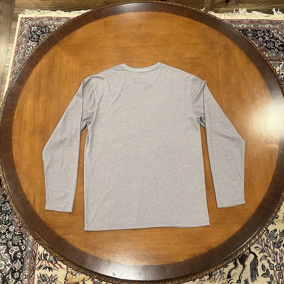 Original Penguin 男式长袖 T 恤灰色大号圆领休闲服睡衣 — 第 4/4 张图片