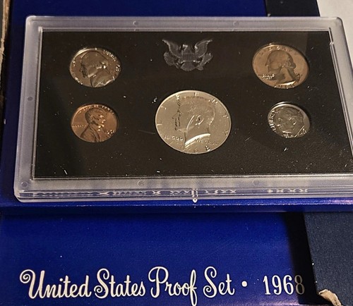 LOT OF 10 1968 SILVER PROOF SETS 40% Kennedy Washington Quarter Estate US Coin S - 第 4/4 張圖片