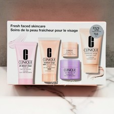 Clinique 6Pcs Skincare Travel Set - Cleanser Moisturizer Mask Eye Cream