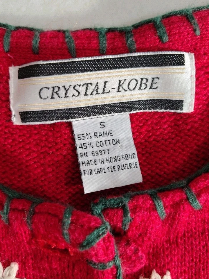 De Colección Feo Suéter de Navidad Crystal-Kobe Cárdigan Para Mujer S Árboles de Navidad Foto 2 de 4