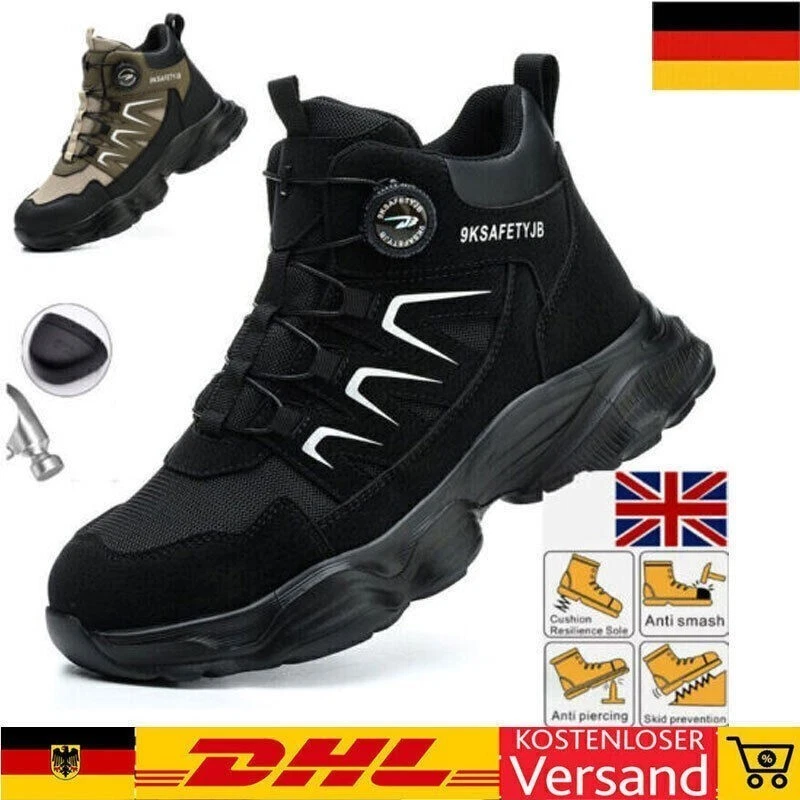 SUADEEX S3 Herren Stahlkappe Arbeitsschuhe Sicherheitsschuhe Sport Sneaker Leichte 2025