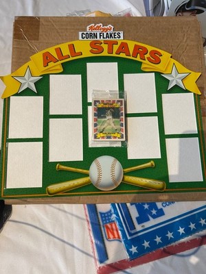 KELLOGGS CORN FLAKES ALL STARS BASEBALL CARD DISPLAY WITH CARDS 