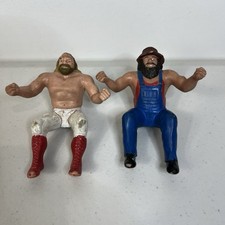 Vintage Wwf 1985 Titan Sports Thumb Wrestlers Hillbilly Jim & Big John Stud