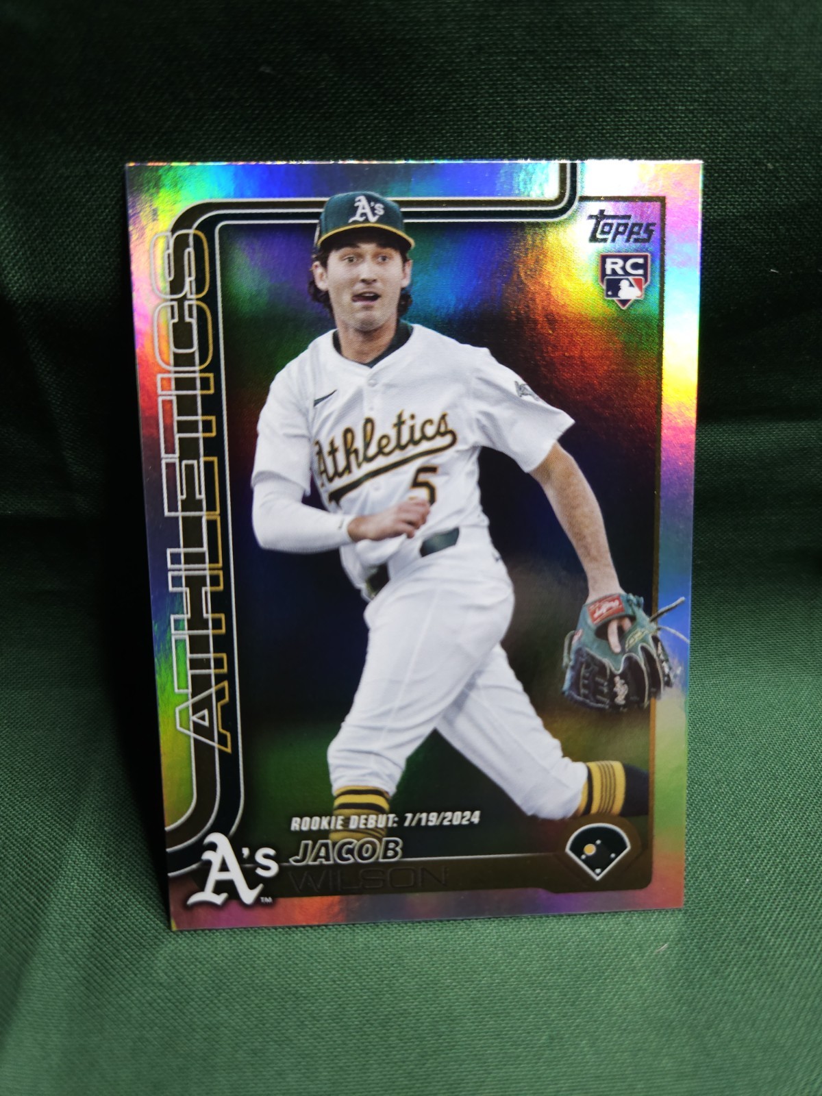 2025 Topps Update Series - Rookie Debut Jacob Wilson #US180 Rainbow Foil (RC)