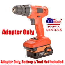 1 Adapter for Ridgid 18V Battery To Power for Black & Decker 18V Old Ni-CD Tools