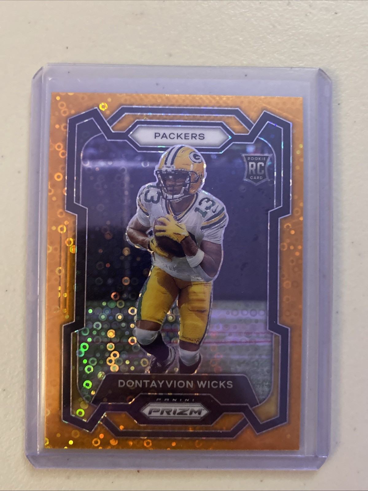 2023 Panini Prizm - Rookies Dontayvion Wicks #333 Disco Prizm (RC)